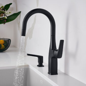 Blanco Rivana Pull-Down Bar Faucet 1.5 GPM - Matte Black - Image 4