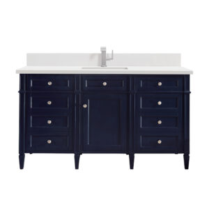 Brittany 60" Single Vanity, Victory Blue