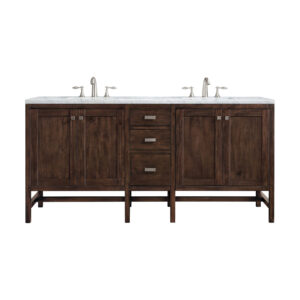 Addison 72" Double Vanity, Mid-Century Acacia