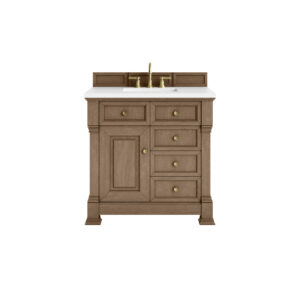 Brookfield 36″ Single Vanity, Pecan