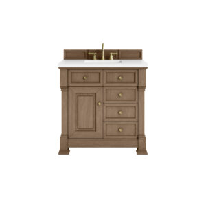 Brookfield 36″ Single Vanity, Pecan