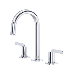 Riobel Authentica™ Widespread Lavatory Faucet With C-Spout In Chrome