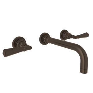 ROHL San Giovanni™ Wall Mount Lavatory Faucet Trim In Tuscan Brass