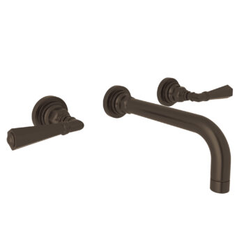 ROHL San Giovanni™ Wall Mount Lavatory Faucet Trim In Tuscan Brass