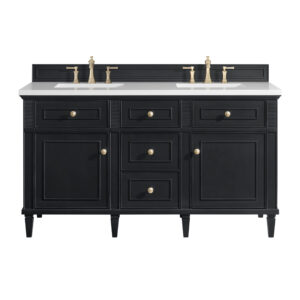 Lorelai 60″ Double Vanity, Black Onyx