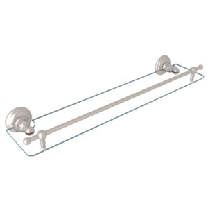 ROHL Wall Mount Towel Shelf In Satin Nickel