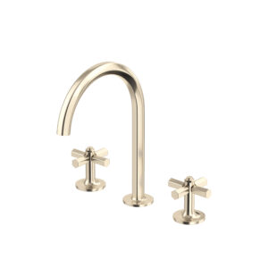 ROHL Modelle™ Widespread Lavatory Faucet With C-Spout In Satin Nickel