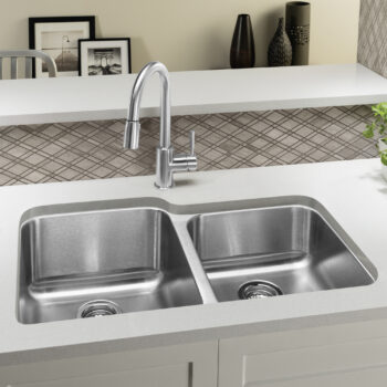 Blanco Stellar 32" 60/40 Double Bowl Undermount Stainless Steel Kitchen Sink - Image 2
