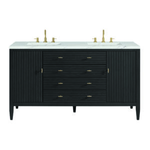 Myrrin 60" Double Vanity, Carbon Oak