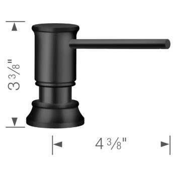 Blanco Empressa Soap Dispenser - Matte Black - Image 4