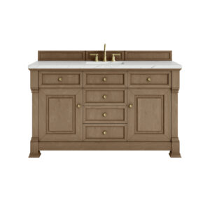 Brookfield 60" Single Vanity, Pecan