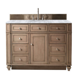 Bristol 48" Single Vanity, Whitewashed Walnut