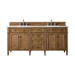 Brittany 72" Double Vanity, Saddle Brown