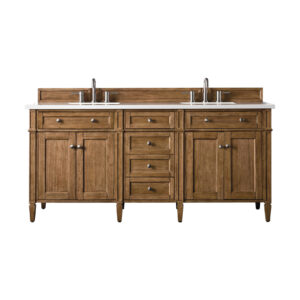 Brittany 72″ Double Vanity, Saddle Brown